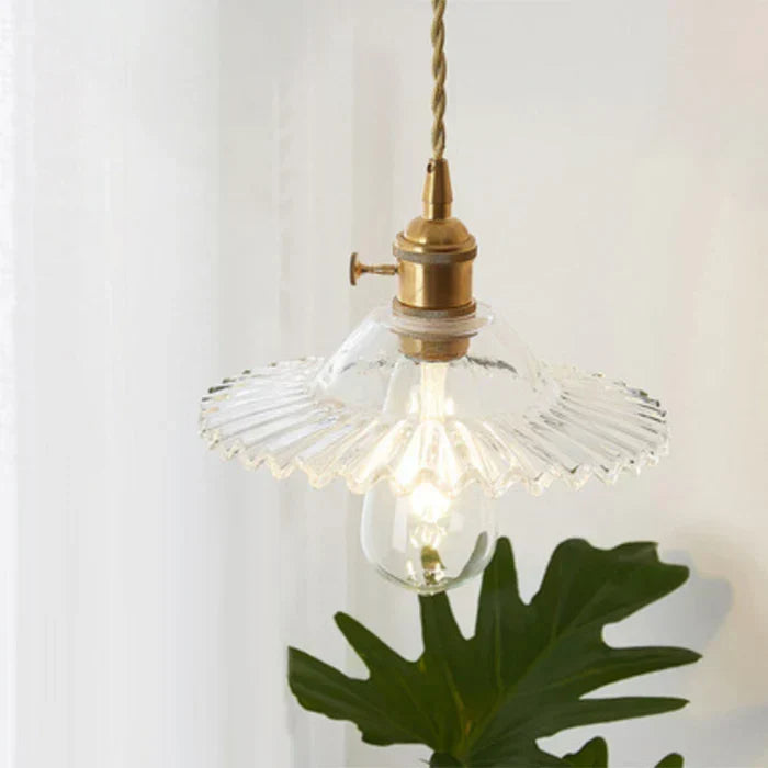 Clear Glass Pendant Light, Industrial Single-Bulb Ceiling Lamp — product view 9