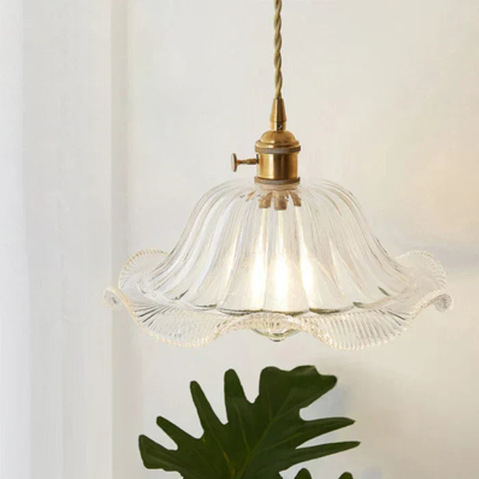 Clear Glass Pendant Light, Industrial Single-Bulb Ceiling Lamp — product view 7