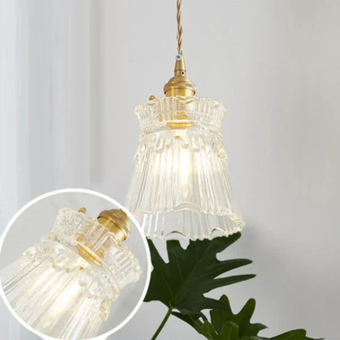 Clear Glass Pendant Light, Industrial Single-Bulb Ceiling Lamp — product view 16