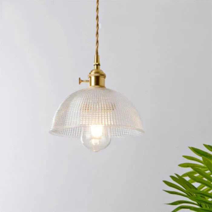 Clear Glass Pendant Light, Industrial Single-Bulb Ceiling Lamp — product view 3