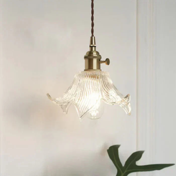Clear Glass Pendant Light, Industrial Single-Bulb Ceiling Lamp — product view 2