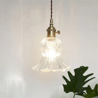 Clear Glass Pendant Light, Industrial Single-Bulb Ceiling Lamp — product view 14