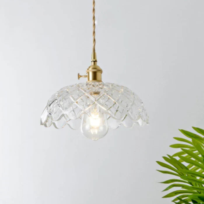 Clear Glass Pendant Light, Industrial Single-Bulb Ceiling Lamp — product view 20