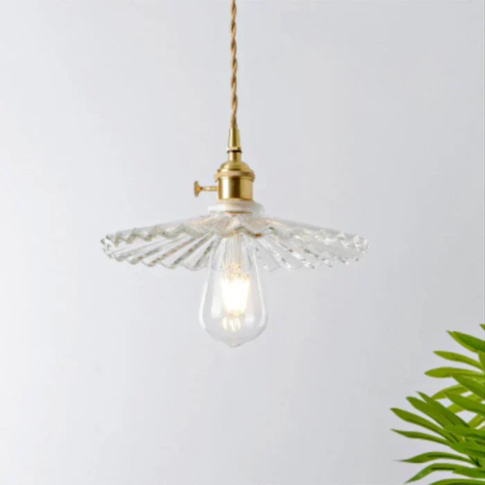 Clear Glass Pendant Light, Industrial Single-Bulb Ceiling Lamp — product view 12