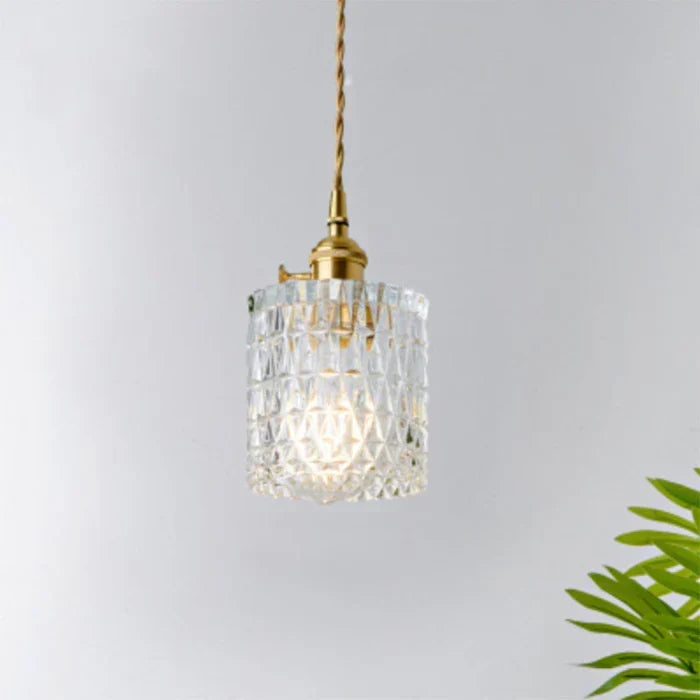 Clear Glass Pendant Light, Industrial Single-Bulb Ceiling Lamp — product view 5