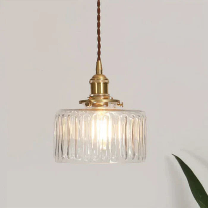 Clear Glass Pendant Light, Industrial Single-Bulb Ceiling Lamp — product view 8