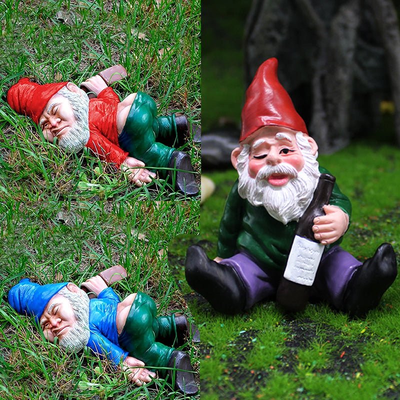 Drunken Garden Gnome Ornament