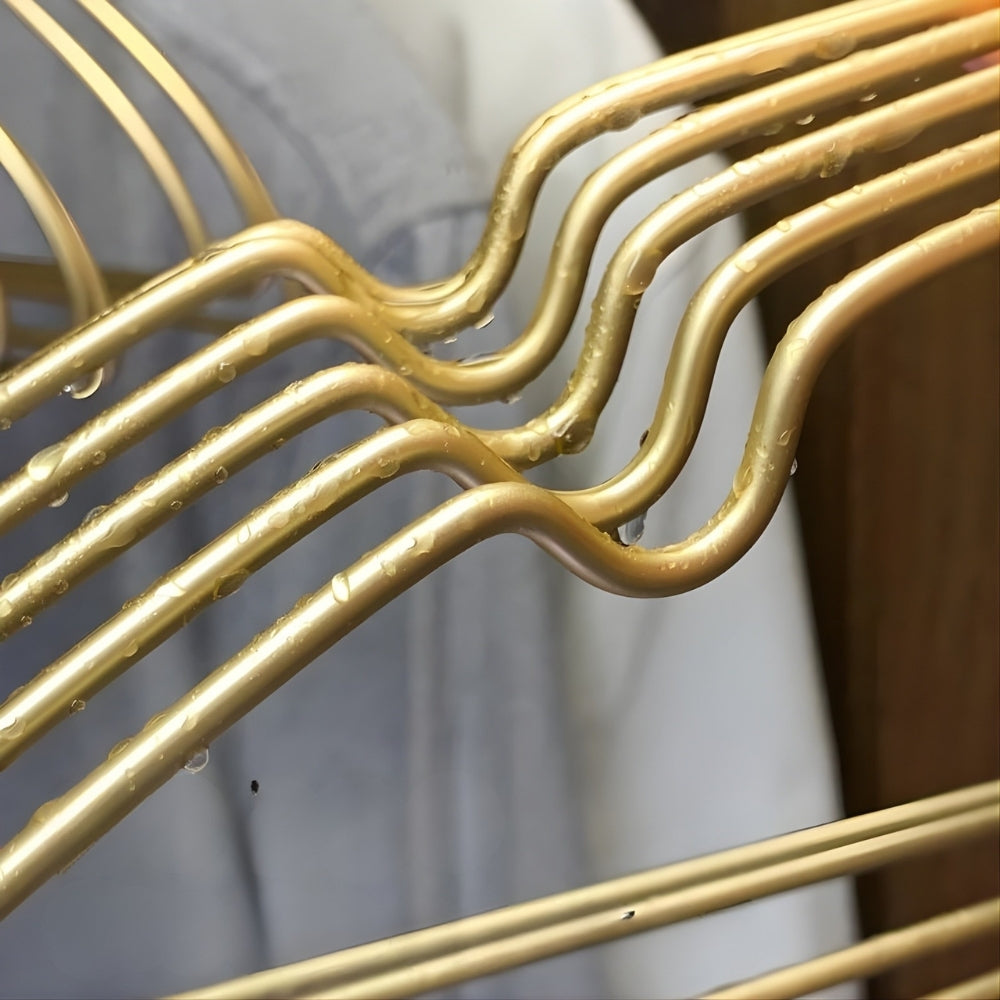 Curved Aluminium Clothes Hangers Set of 10 – image 6