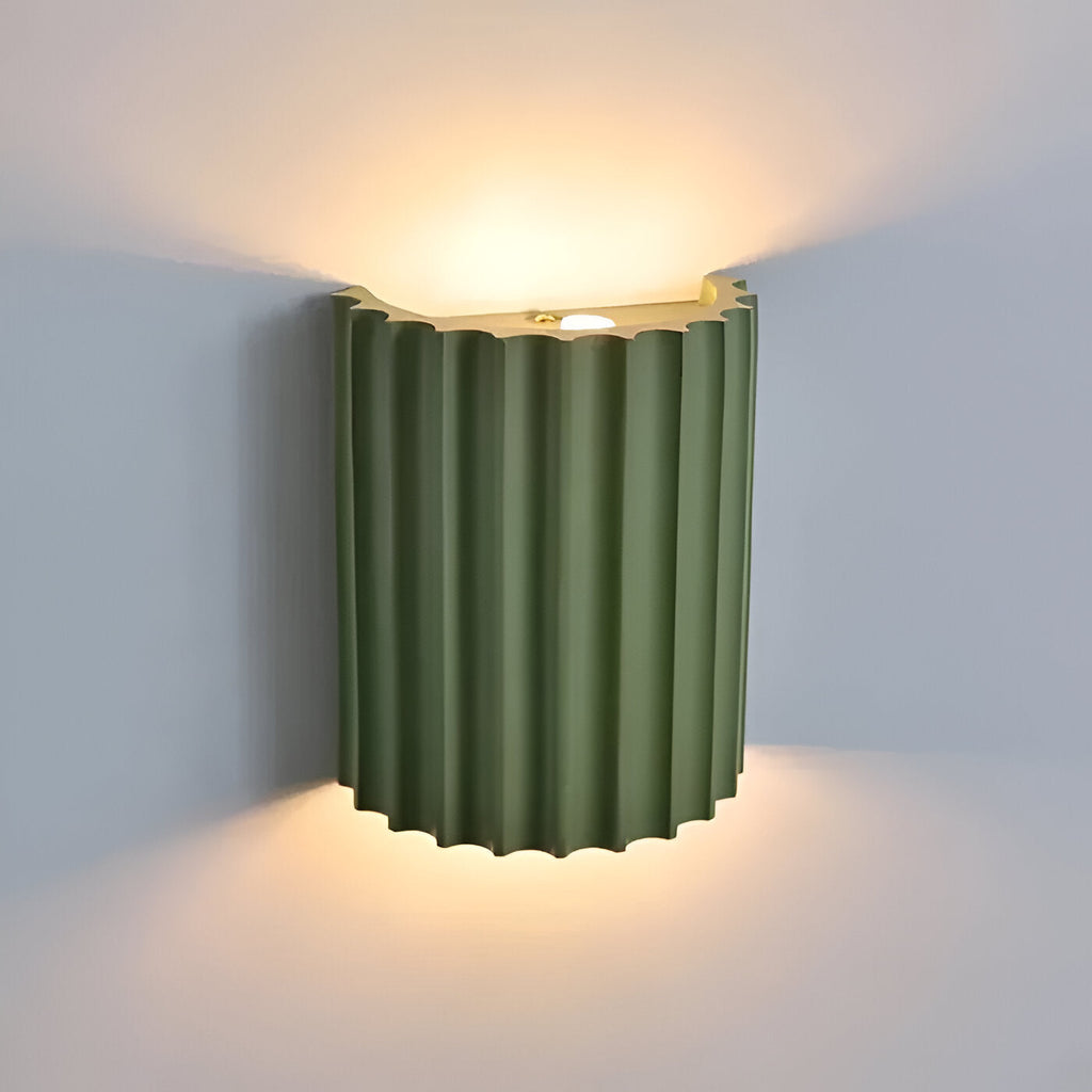 Ribbed Resin Wall Sconce with Push-Button Switch - view 18