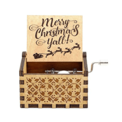 Hand-Wound Christmas Music Box