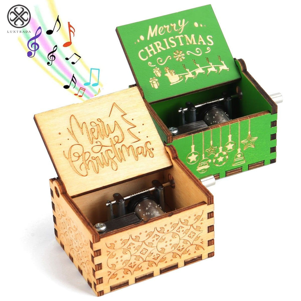 Hand-Wound Christmas Music Box