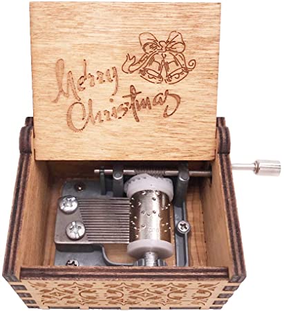 Hand-Wound Christmas Music Box