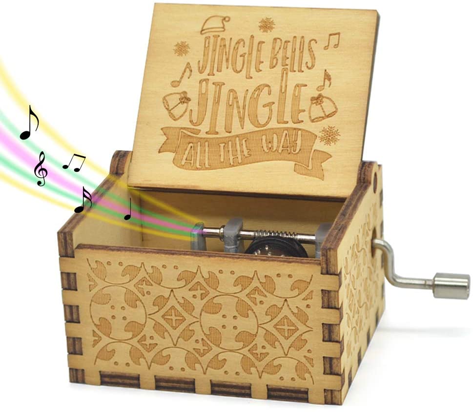 Hand-Wound Christmas Music Box