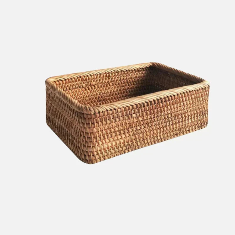 Woven Rattan Storage Basket
