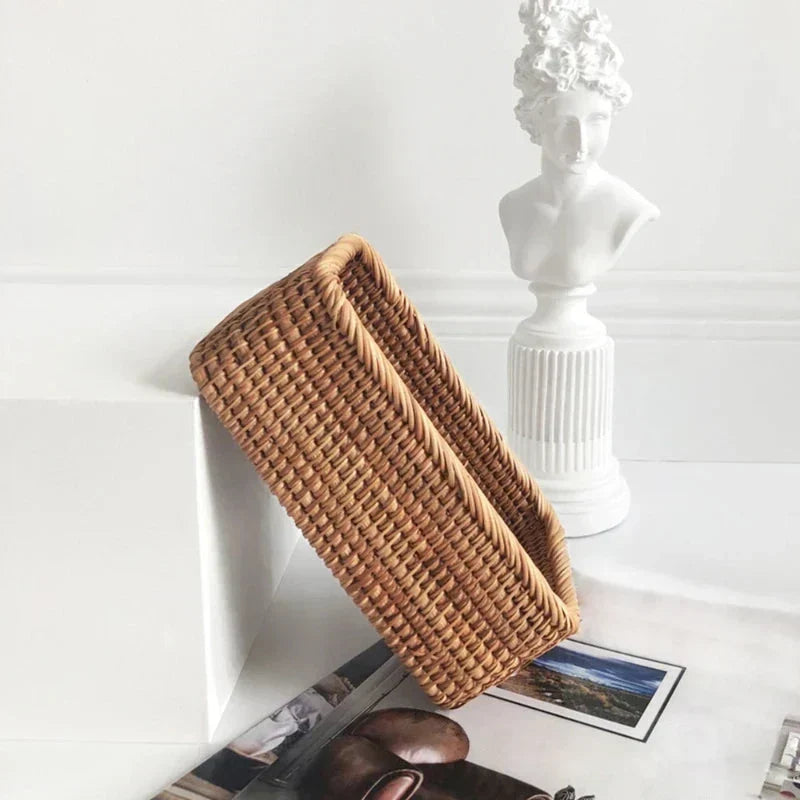 Woven Rattan Storage Basket