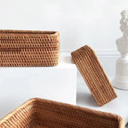 Woven Rattan Storage Basket