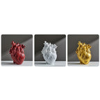 Anatomical Heart Ceramic Flower Vase