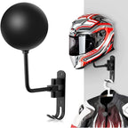 Wall-Mounted Motorcycle Helmet and Jacket Storage Rack — product view 2