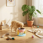 Adjustable Elevated Pet Feeding Bowl with Anti-Slip Suction Base — product view 2