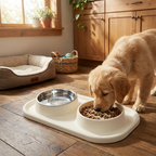 Dual Pet Slow Feeder Bowl with Non-Slip Base — product view 2