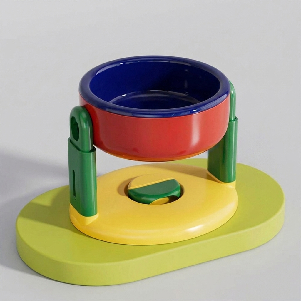 Adjustable Elevated Pet Feeding Bowl with Anti-Slip Suction Base — product view 1