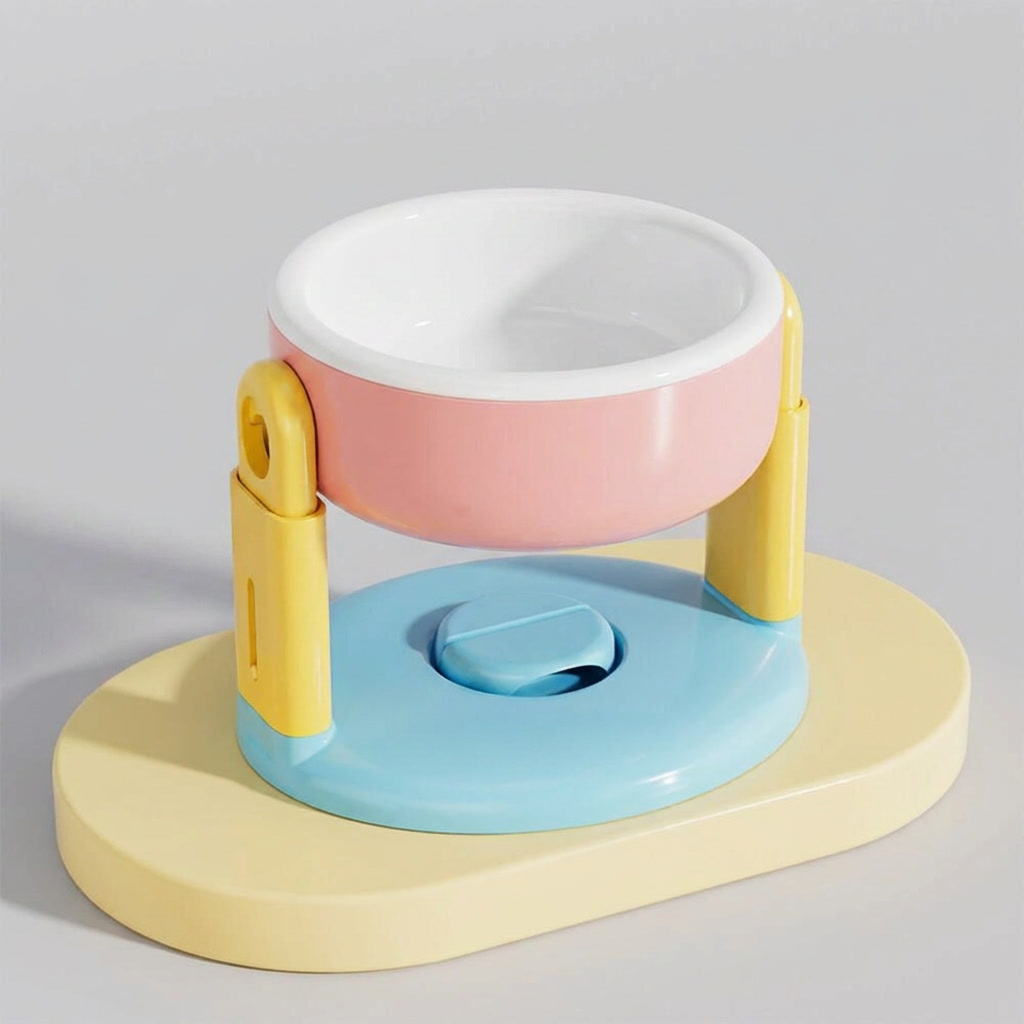 Adjustable Elevated Pet Feeding Bowl with Anti-Slip Suction Base — product view 4