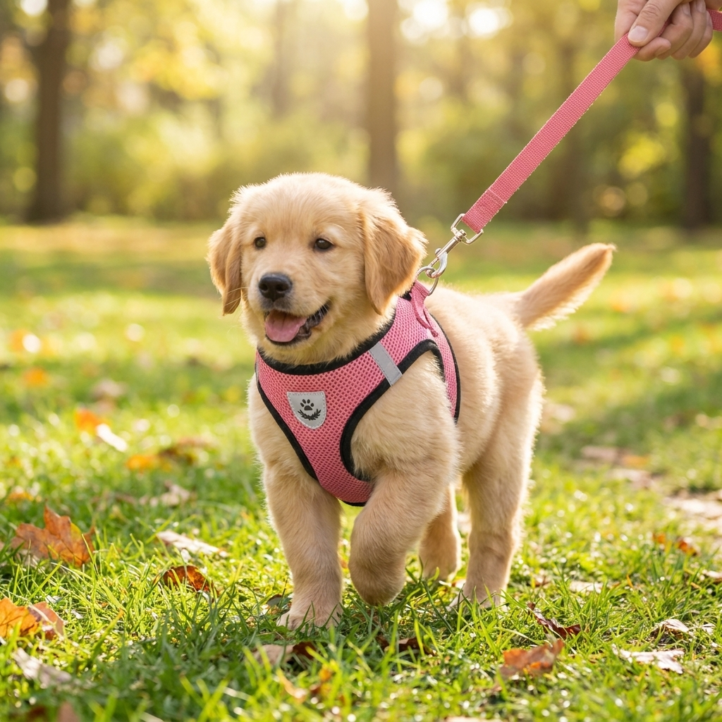 Adjustable Mesh Dog Harness and Lead Set — product view 2