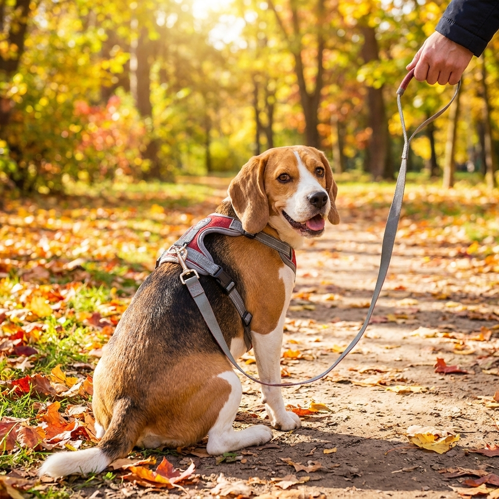 Reflective Oxford Dog Harness and Lead Set — product view 2