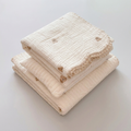 Embroidered Pet Bed Set with Pillow and Blanket — product view 1