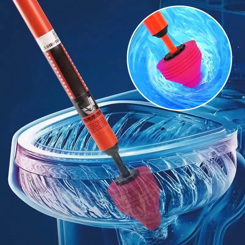 Air-Pressure Toilet Plunger with Push-Button Release