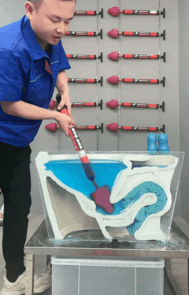 Air-Pressure Toilet Plunger with Push-Button Release