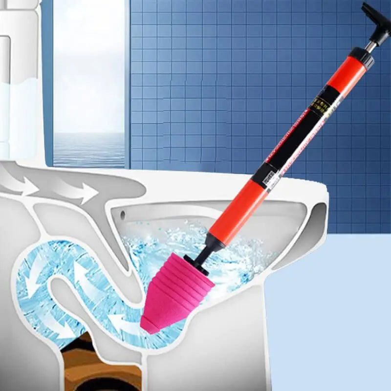 Air-Pressure Toilet Plunger with Push-Button Release