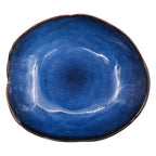 Blue Glazed Ceramic Serving Dish