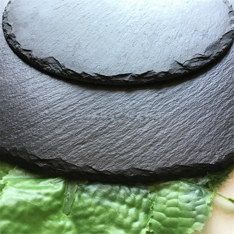 Slate Effect Composite Serving Plates, Set of 6