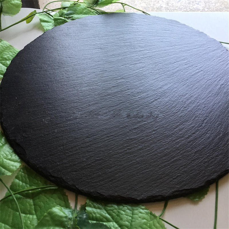 Slate Effect Composite Serving Plates, Set of 6