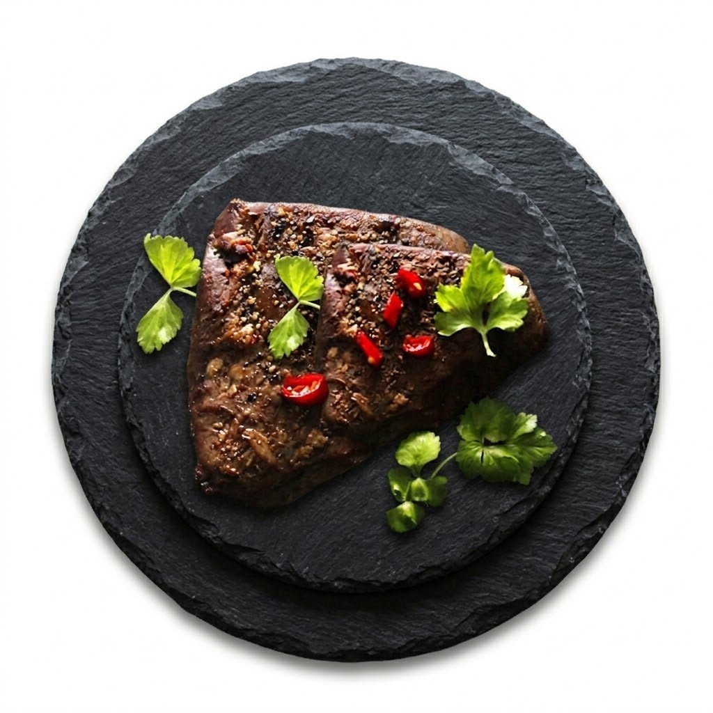 Slate Effect Composite Serving Plates, Set of 6