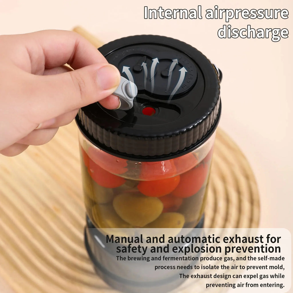 Glass Pickle Jar with Strainer and 2 Mini Forks