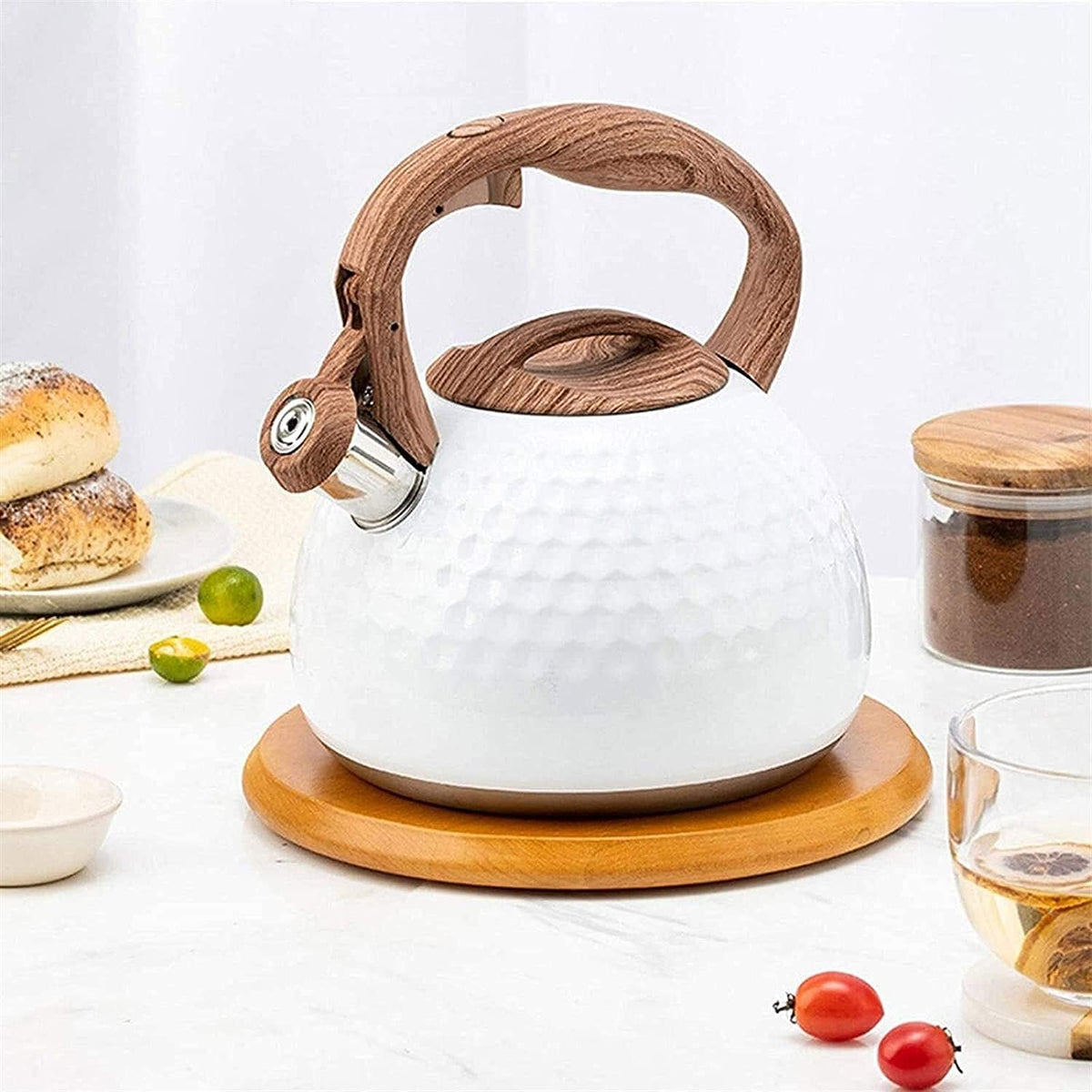 Stainless Steel Whistling Hob Kettle, 2.8 L