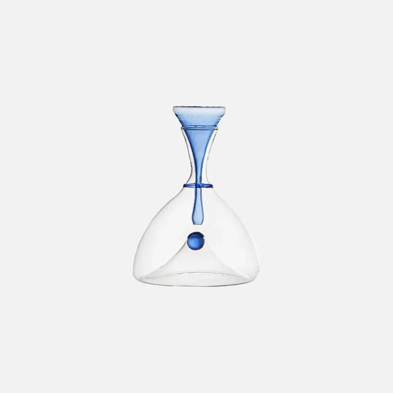 Glass Wine Decanter with Decorative Stopper
