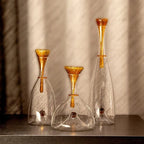 Glass Wine Decanter with Decorative Stopper
