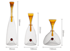 Glass Wine Decanter with Decorative Stopper
