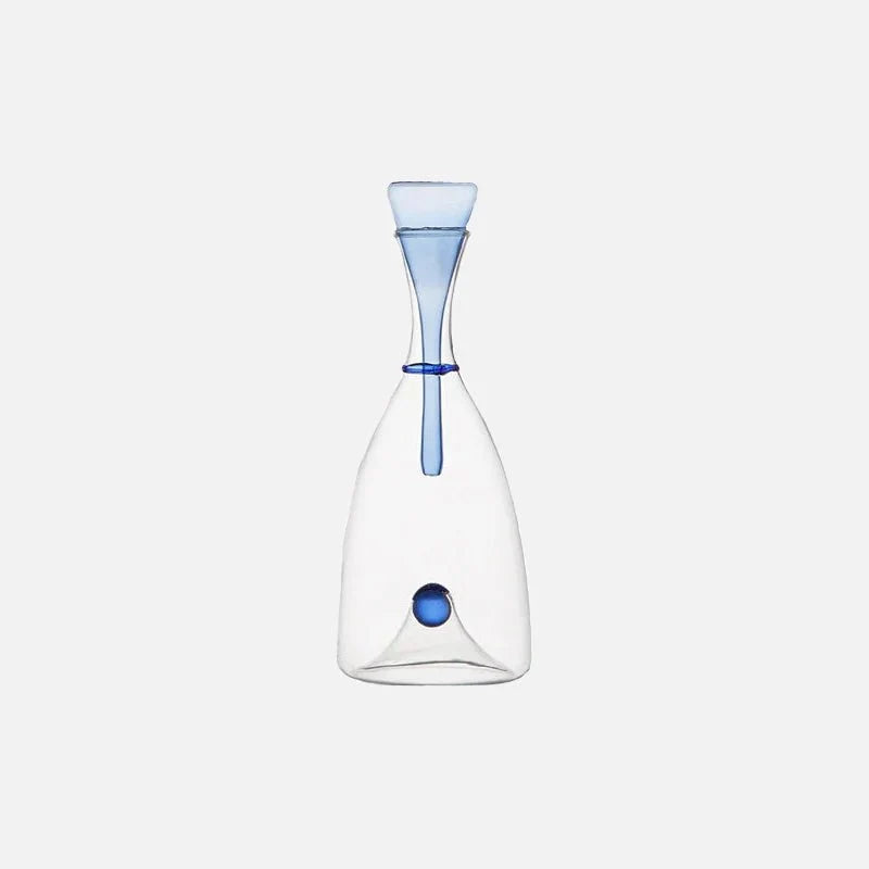 Glass Wine Decanter with Decorative Stopper