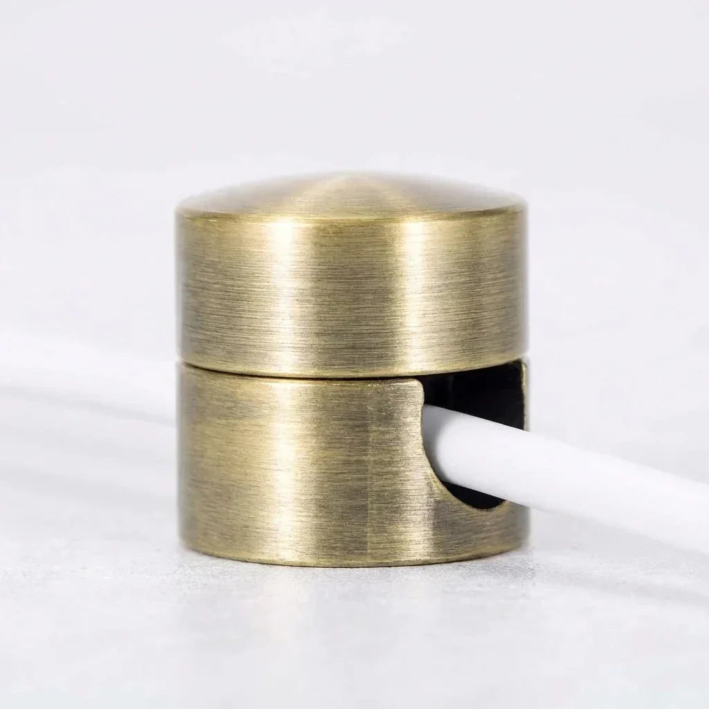 Adhesive Aluminium Cable Clips, Set of 3