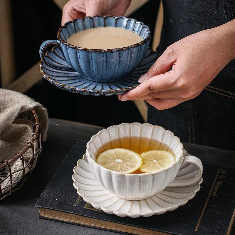 Chrysanthemum Ceramic Tea Cup, 220 ml