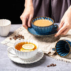 Chrysanthemum Ceramic Tea Cup, 220 ml
