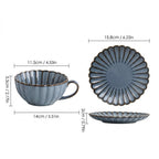 Chrysanthemum Ceramic Tea Cup, 220 ml