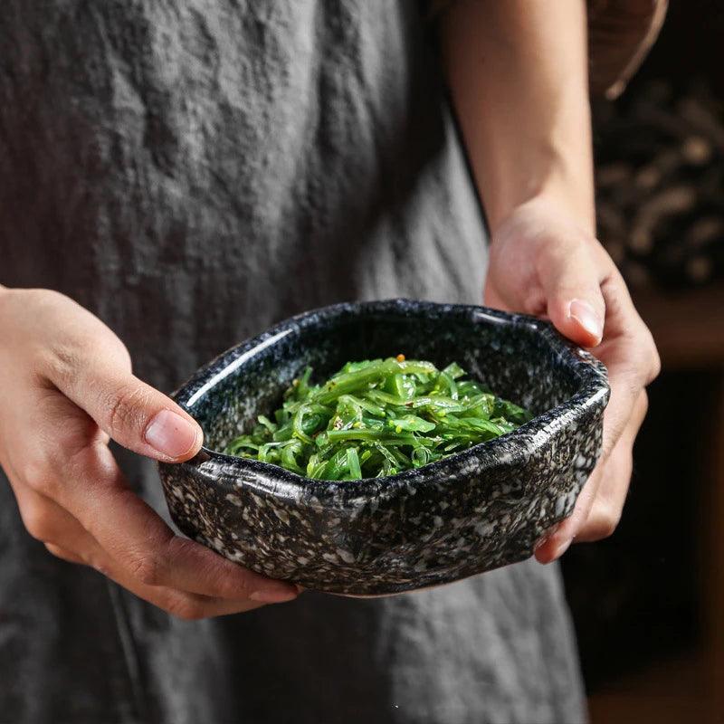 Glazed Stoneware Serving Bowl, 14 or 15 cm