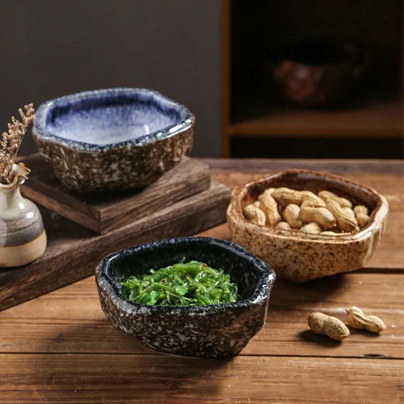Glazed Stoneware Serving Bowl, 14 or 15 cm