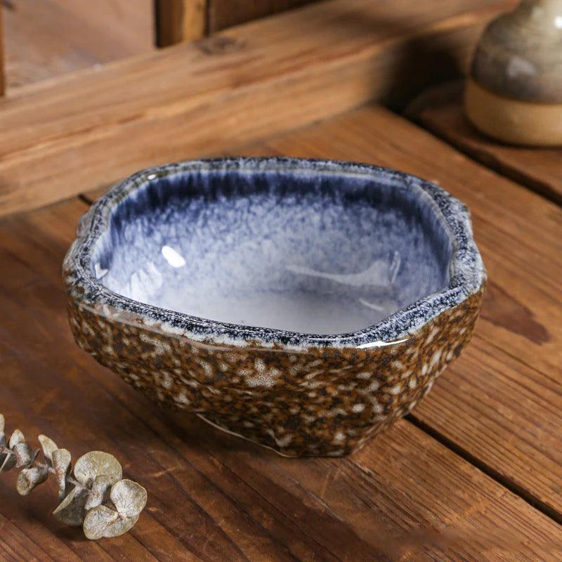 Glazed Stoneware Serving Bowl, 14 or 15 cm