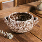 Glazed Stoneware Serving Bowl, 14 or 15 cm